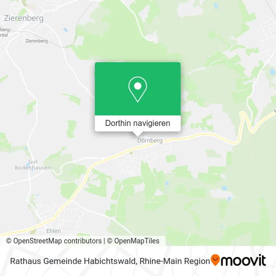 Rathaus Gemeinde Habichtswald Karte