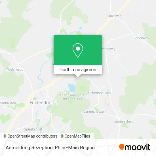 Anmeldung Rezeption Karte