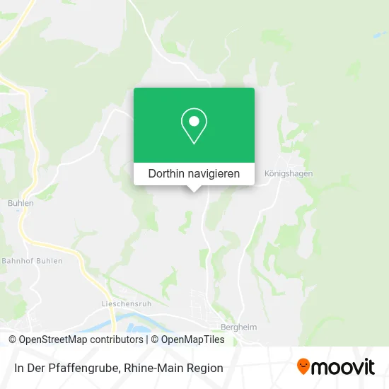 In Der Pfaffengrube Karte