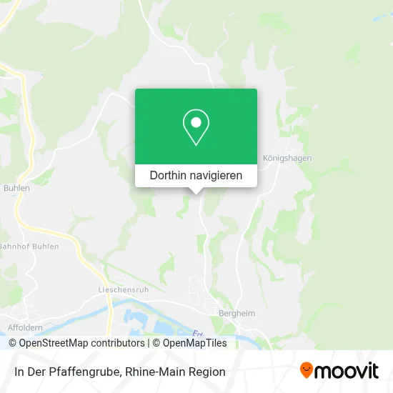 In Der Pfaffengrube Karte
