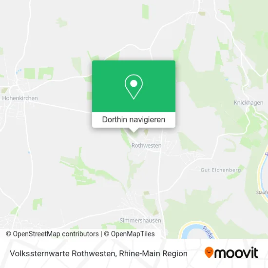 Volkssternwarte Rothwesten Karte