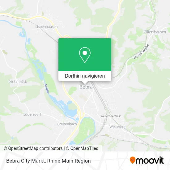 Bebra City Markt Karte