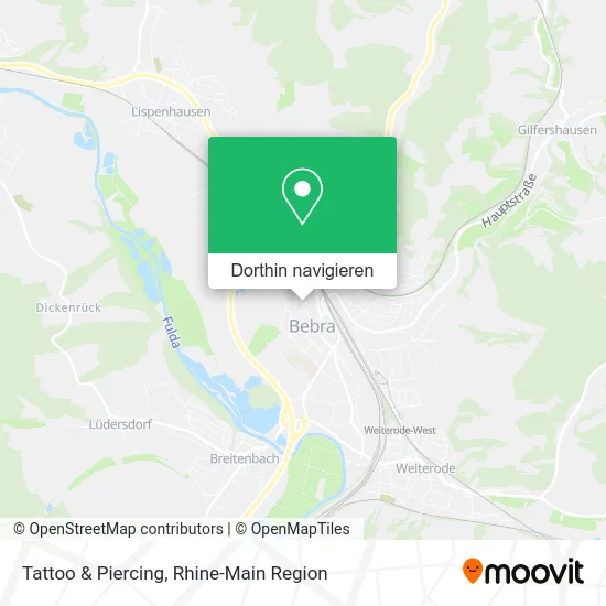 Tattoo & Piercing Karte