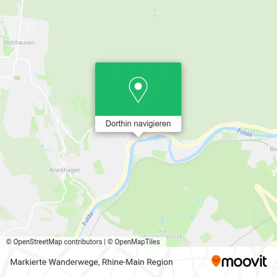 Markierte Wanderwege Karte