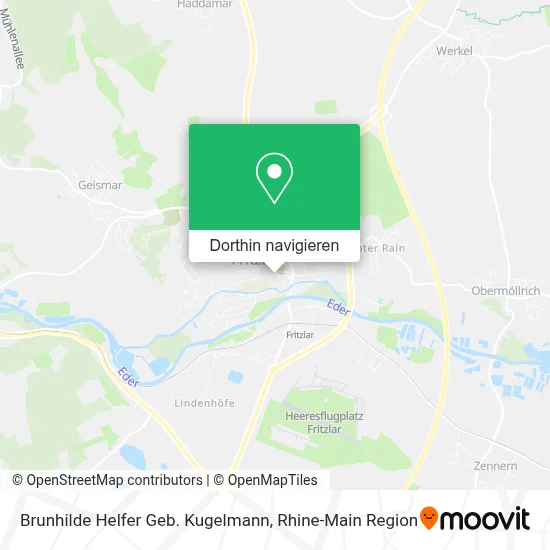 Brunhilde Helfer Geb. Kugelmann Karte