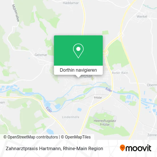 Zahnarztpraxis Hartmann Karte