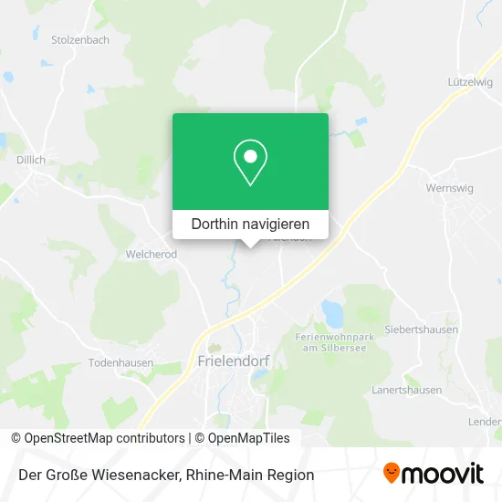 Der Große Wiesenacker Karte