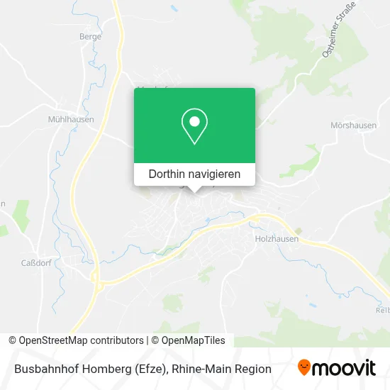 Busbahnhof Homberg (Efze) Karte
