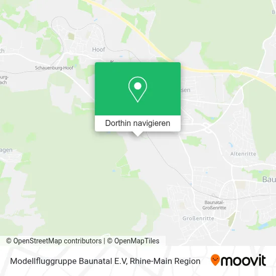 Modellfluggruppe Baunatal E.V Karte