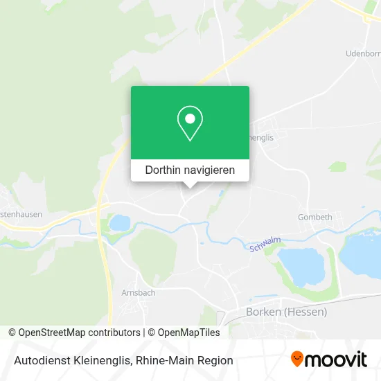 Autodienst Kleinenglis Karte