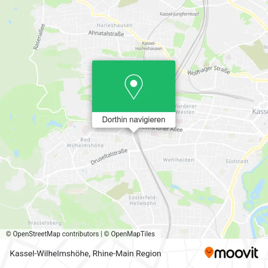 Kassel-Wilhelmshöhe Karte