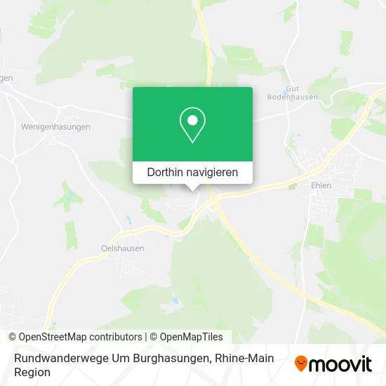 Rundwanderwege Um Burghasungen Karte