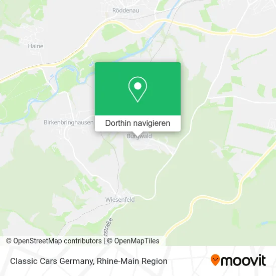 Classic Cars Germany Karte