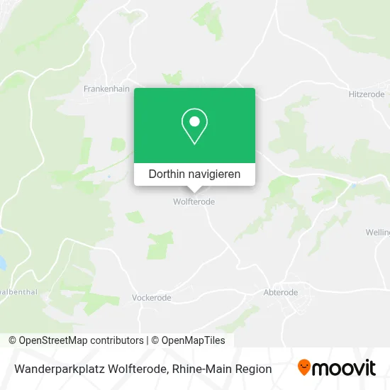 Wanderparkplatz Wolfterode Karte