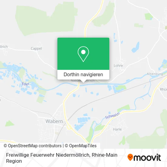Freiwillige Feuerwehr Niedermöllrich Karte