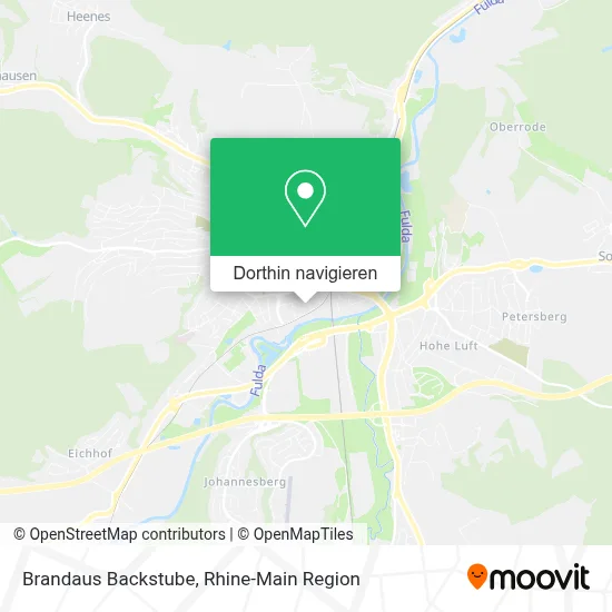 Brandaus Backstube Karte