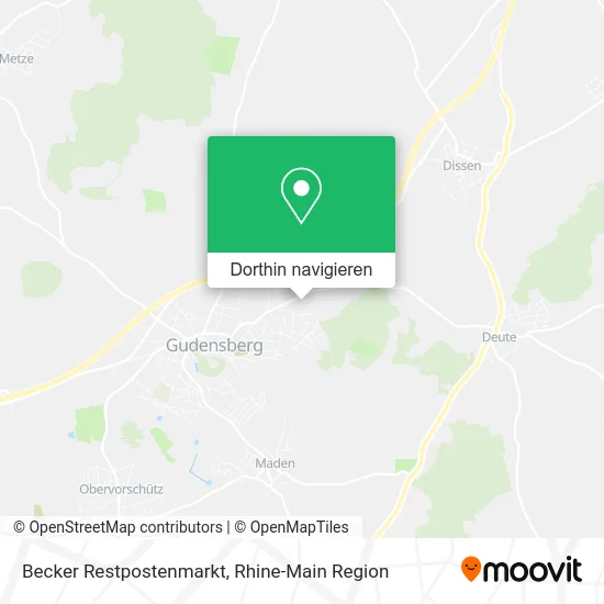 Becker Restpostenmarkt Karte