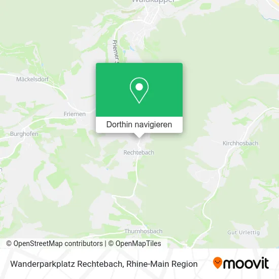 Wanderparkplatz Rechtebach Karte