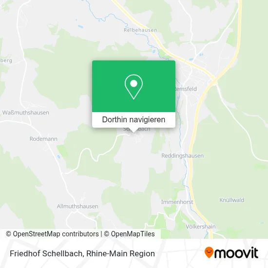 Friedhof Schellbach Karte