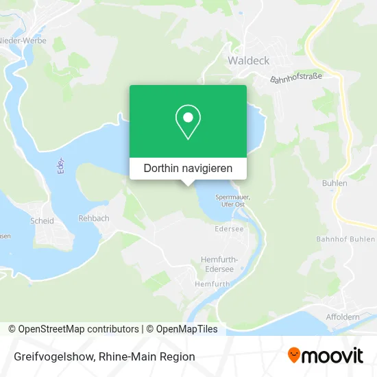 Greifvogelshow Karte