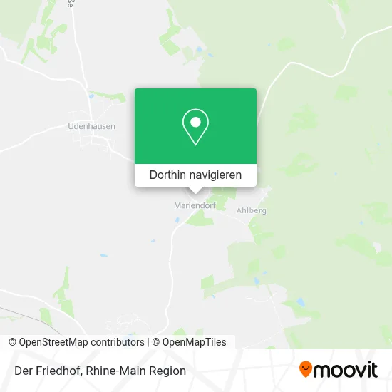 Der Friedhof Karte