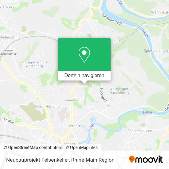 Neubauprojekt Felsenkeller Karte