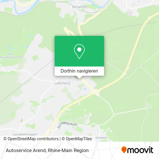 Autoservice Arend Karte