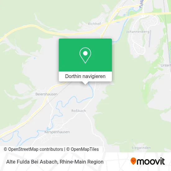 Alte Fulda Bei Asbach Karte