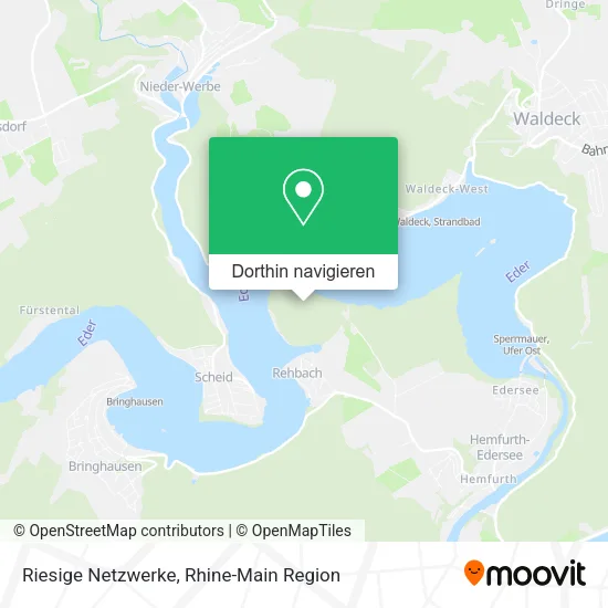 Riesige Netzwerke Karte