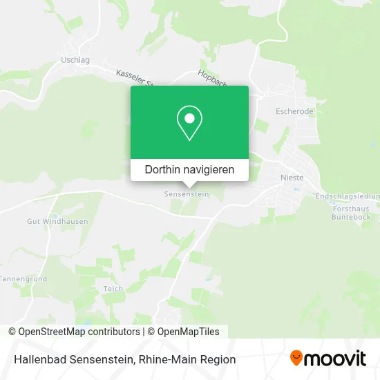 Hallenbad Sensenstein Karte