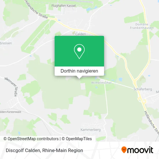 Discgolf Calden Karte