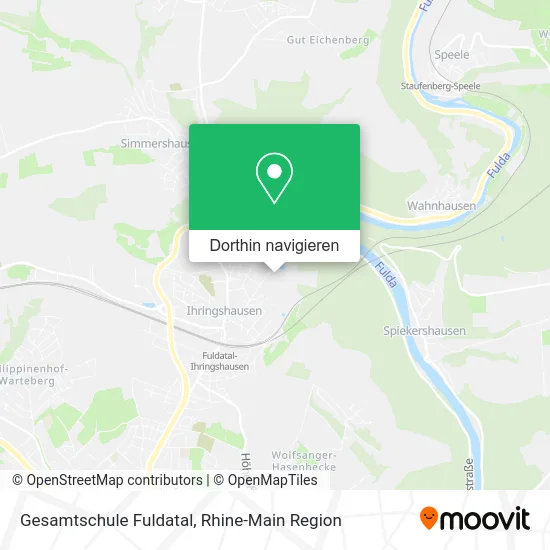 Gesamtschule Fuldatal Karte