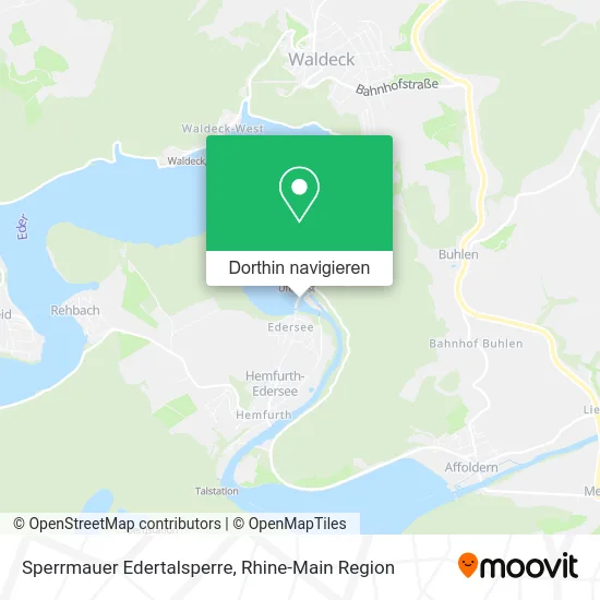 Sperrmauer Edertalsperre Karte