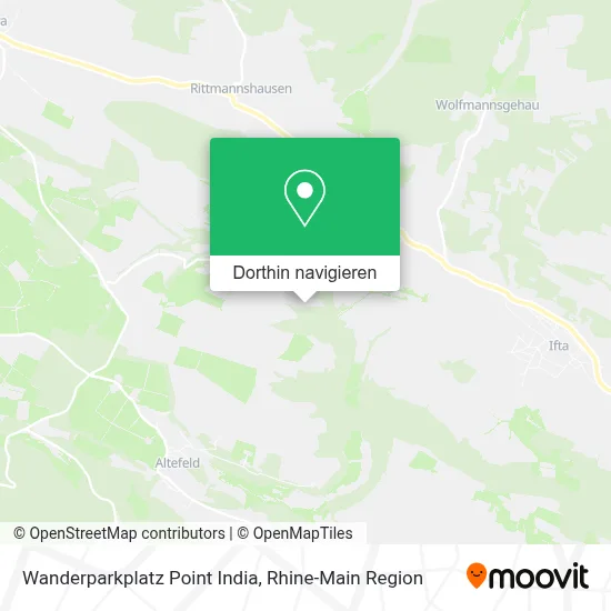 Wanderparkplatz Point India Karte
