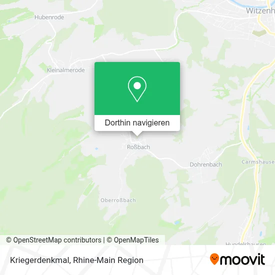 Kriegerdenkmal Karte