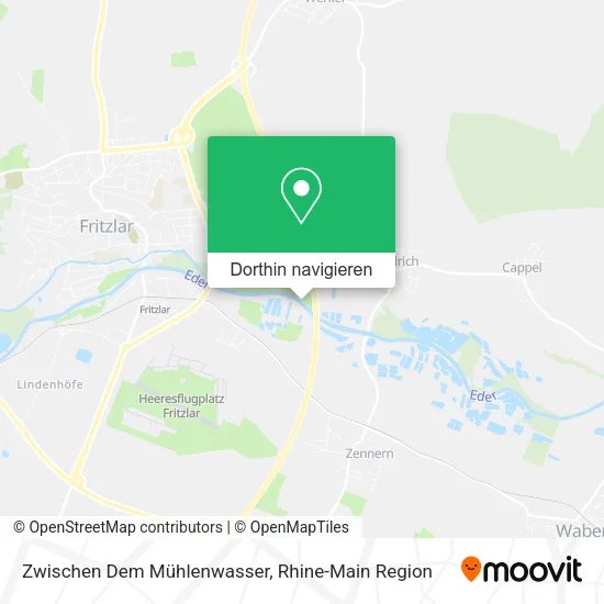 Zwischen Dem Mühlenwasser Karte