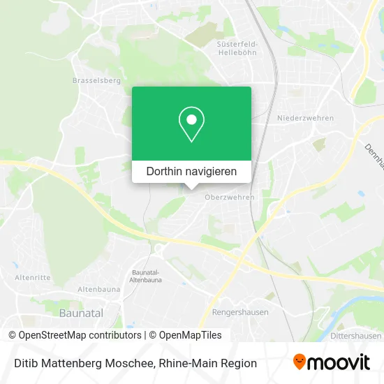 Ditib Mattenberg Moschee Karte