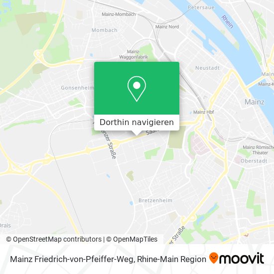 Mainz Friedrich-von-Pfeiffer-Weg Karte