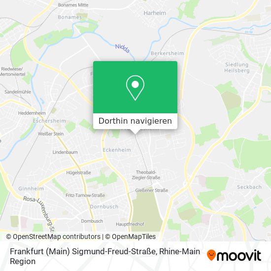 Frankfurt (Main) Sigmund-Freud-Straße Karte