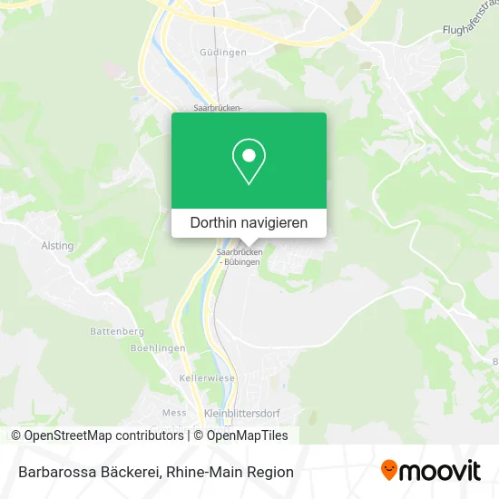 Barbarossa Bäckerei Karte