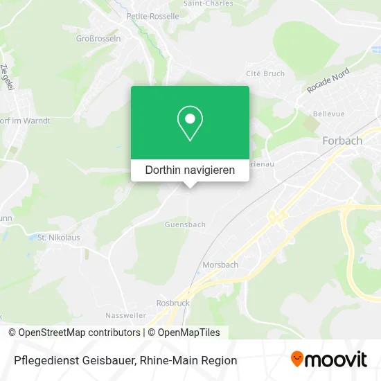 Pflegedienst Geisbauer Karte