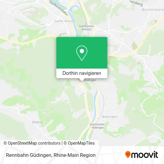 Rennbahn Güdingen Karte