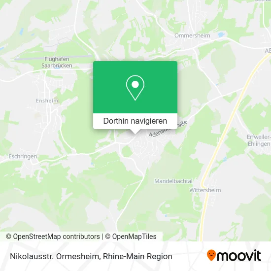 Nikolausstr. Ormesheim Karte