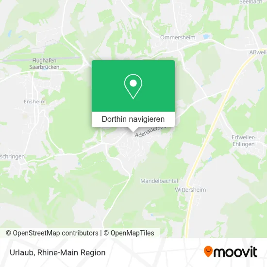Urlaub Karte