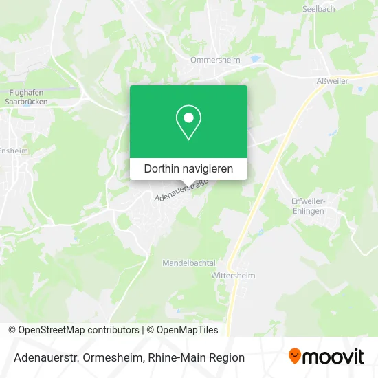 Adenauerstr. Ormesheim Karte