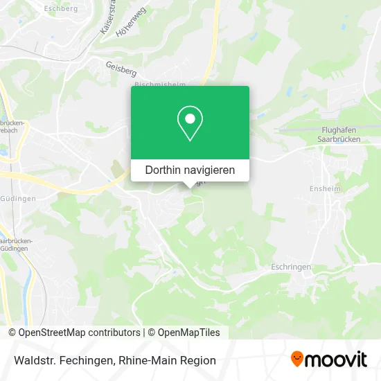 Waldstr. Fechingen Karte