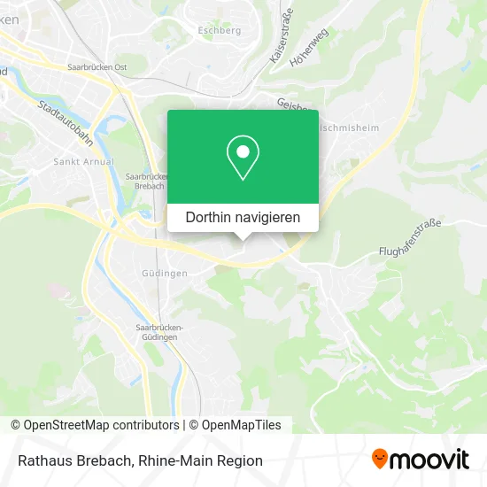 Rathaus Brebach Karte