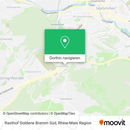 Rasthof Goldene Bremm Süd Karte