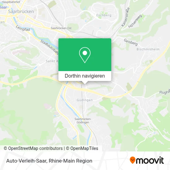 Auto-Verleih-Saar Karte