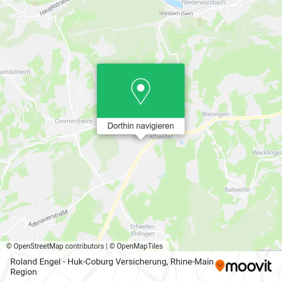 Roland Engel - Huk-Coburg Versicherung Karte